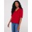 Chiffon V-Neck Pleated Popover Blouse