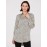 Abstract Print Satin Tunic Blouse