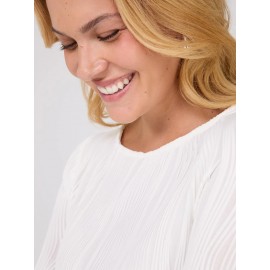 Wave Pattern Boat Neck Top