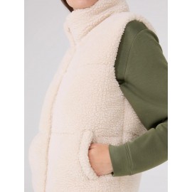 High Collar Sherpa Vest