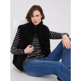 High Collar Sherpa Vest