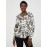 Floral Print Satin Button-Front Blouse