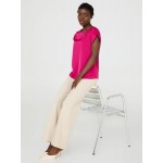 Satin Tulip Sleeve Blouse