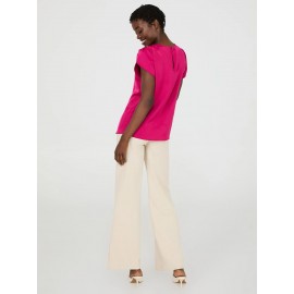 Satin Tulip Sleeve Blouse
