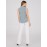 Sleeveless Print Button-Front Blouse