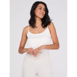 Satin Scoop Neck Tank Top