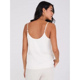 Satin Scoop Neck Tank Top
