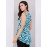 Sleeveless Floral Print High-Low Top