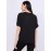Floral Print Satin Front Dolman Sleeve T-Shirt