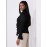 Textured Button-Front Blouse With Ruffle Details
