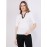 Contrast Neckline 3/4 Sleeve Top