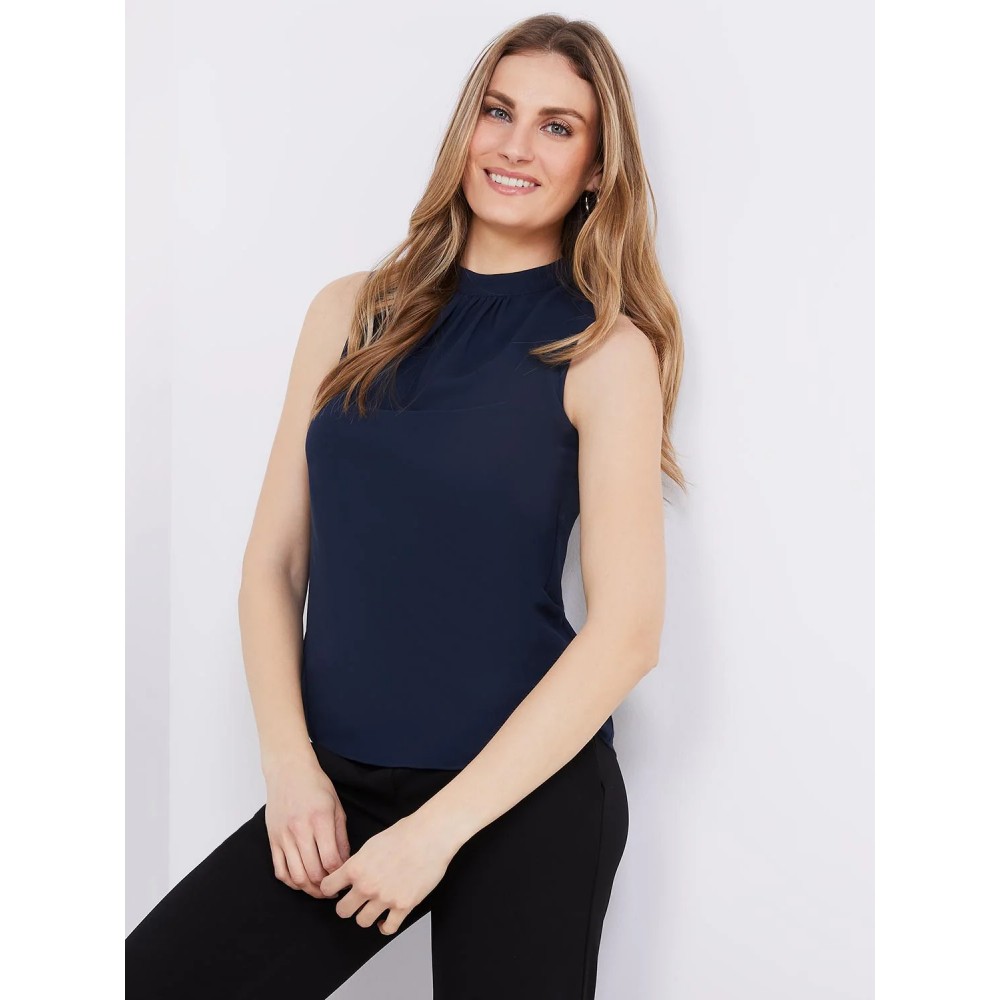 Sleeveless Chiffon Blouse