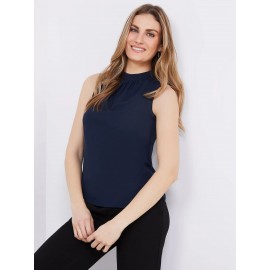 Sleeveless Chiffon Blouse