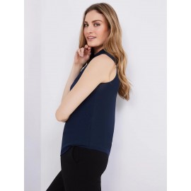 Sleeveless Chiffon Blouse