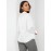 Satin Split Neck Button-Front Blouse