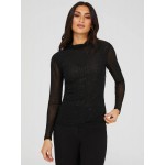 Long Sleeve Mock Neck Top