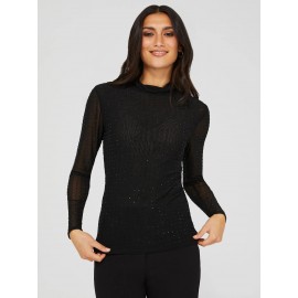 Long Sleeve Mock Neck Top