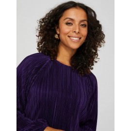 Long Sleeve Plisse Top