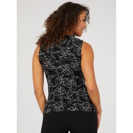 Floral Print Sleeveless Top