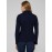 One-Button Denim Blazer With Flap Pockets