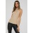 Sleeveless Ribbed Mock Neck Top