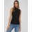 Sleeveless Ribbed Mock Neck Top