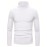 Turtle Neck Knitted Slim Fit Sweater, Men's Casual Warm Solid High Stretch Pullover Sweater For Fall Winter