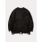 Men's Stylish Letters Pattern Ripped Knitted Pullover, Casual Breathable Long Sleeve Crew Neck Top For City Walk Street Hanging Outdoor Activities