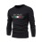 ROME Print Men's Casual Stretch Long Sleeve Knitted Round Neck Sweater, Spring Fall Pullover Top